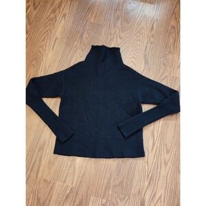 Wilfred Aritzia Black Turtleneck Knit Sweater Long Sleeve Womens XS Mock Neck